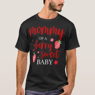 いちごベイビーのママ ストロベリー ファーストバースデー Tシャツ