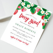 いちごベイビーシャワー サマー ベリー スウィート 招待状