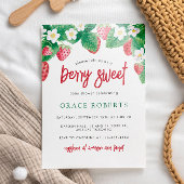 いちごベイビーシャワー サマー ベリー スウィート 招待状
