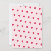 いちごベイビーシャワー スイートベイビー 招待状 (裏面)