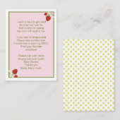 いちごベビーがブックカードを持ち込む エンクロージャーカード (正面/裏面)