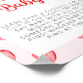 いちごベビーの赤ちゃんシャワー ポスター (角)