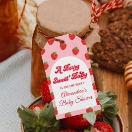 いちごベビーシャワープレゼント ギフトタグ