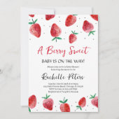 いちごベビーシャワー招待状 招待状 (正面)