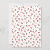 いちごベビーシャワー招待状 招待状 (裏面)