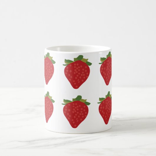 いちごベリーかわいいフルーツイチゴ コーヒーマグカップ (中央)