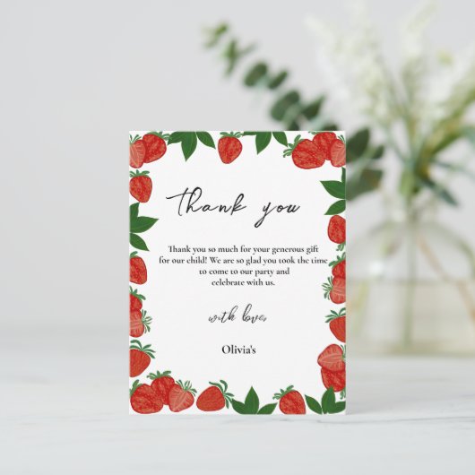 いちごベリースイートフルーツありがとう ポストカード (スタンド正面)