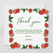 いちごベリースイートフルーツフレッシュ感謝カード 招待状 (正面)