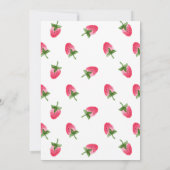 いちごベリー初めての1歳誕生日 招待状 (裏面)