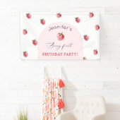 いちごベリー1歳の誕生日パーティー 横断幕 (インサイチュ)