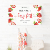 いちごベリー1st女の子バースデーパーティー 横断幕 (インサイチュ)