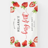 いちごベリー1st女の子バースデーパーティー 横断幕 (縦)