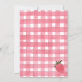 いちごベリー ファーストバースデーパーティー招待状 招待状 (裏面)