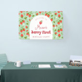 いちごベリー ファーストバースデーパーティー 背景 横断幕 (トレードショー)