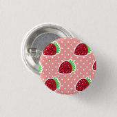 いちごボタン 缶バッジ (正面&裏面)