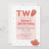 いちごポルカドットツー ２ 招待状 (正面)