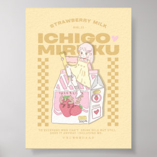 🍓✨いちごミルク ✨🍓 ポスター