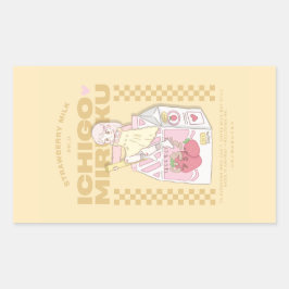 🍓✨いちごミルク ✨🍓 長方形シール