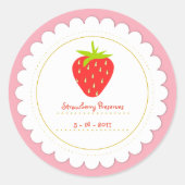 いちごラベルのシール ラウンドシール (正面)
