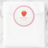 いちごラベルのシール ラウンドシール (バッグ)