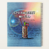 いちごレシピもじとう(12個の飲み物セットの#11) プランナー手帳 (裏面)