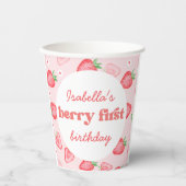 いちご一誕生日パーティー 紙コップ (正面)
