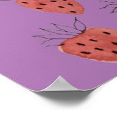 いちご予測できな柄ポスター ポスター (角)