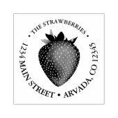 いちご住所ラバースタンプ ラバースタンプ (インプリント)