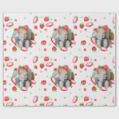 いちご先生誕生会カスタムの写真 ラッピングペーパー (フラット)