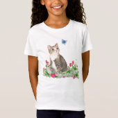 いちご分野のTシャツの小さい子ネコ Tシャツ (正面)