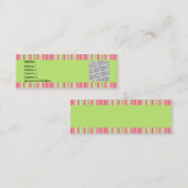 いちご及びキーウィのプロフィールカード スキニー名刺 (正面/裏面)