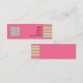 いちご及びキーウィのプロフィールカード スキニー名刺 (正面/裏面)