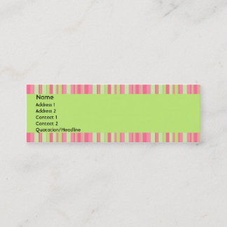 いちご及びキーウィのプロフィールカード スキニー名刺