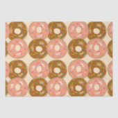 いちご及びチョコレートによって曇らされるドーナツ 薄葉紙 (正面)