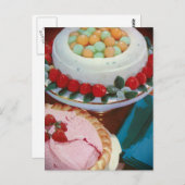 いちご及びミント ポストカード (正面/裏面)