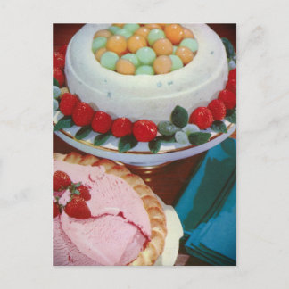 いちご及びミント ポストカード