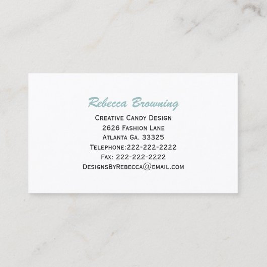 いちご名刺 名刺 (裏面)