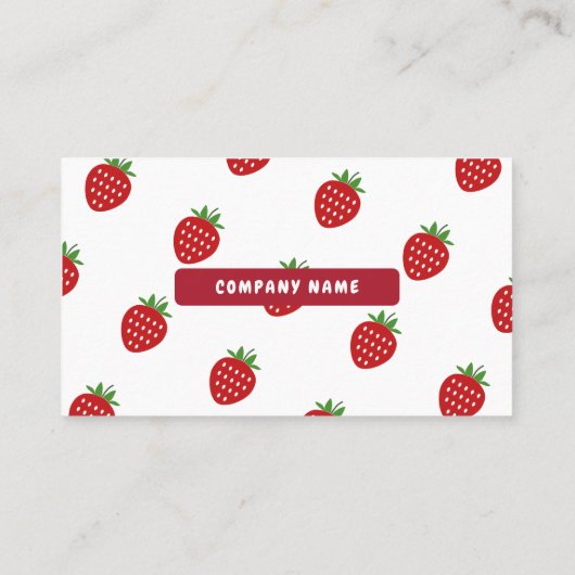 いちご名刺 名刺 (裏面)