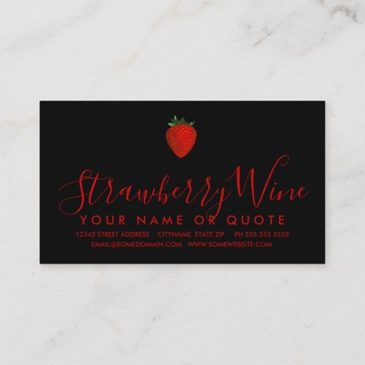 いちご名刺 名刺 (裏面)