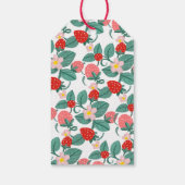 いちご図解入りの、写真付きののベリースイートベビーシャワー ギフトタグ (裏面)