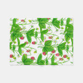 いちご園 フリースブランケット (正面(横))