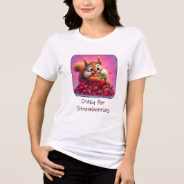 いちご大好きリス トライブレンドTシャツ