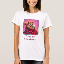 いちご大好きリス Tシャツ