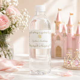 いちご姫の花柄キュートなファーストバースデー1st ペットボトルラベル