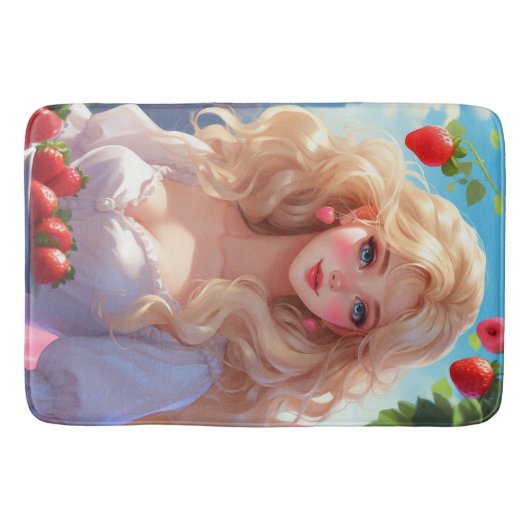 いちご姫様 バスマット (正面)