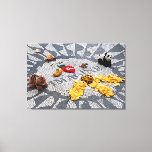 いちご想像フィールズセントラルパークNYCプラーク キャンバスプリント (正面)