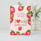 いちご愛してる ベリーマッチ グリーティングカード (スタンド正面)