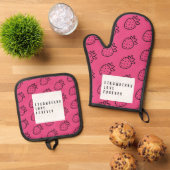 いちご愛。 鍋つかみ&鍋敷きセット (トップダウン)