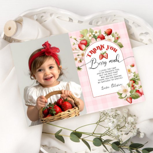 いちご感謝していはベリーマリーカード 招待状