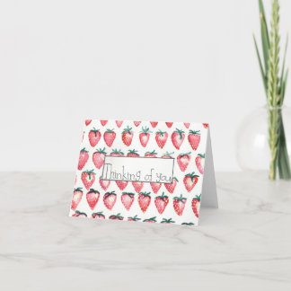 いちご挨拶状 サンキューカード